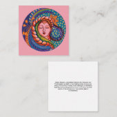 Carte De Correspondance Serene Goddess Mandala Art (Devant / Derrière)