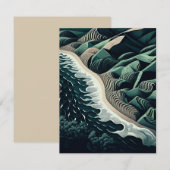 Carte De Correspondance Serene Shores (Devant / Derrière)