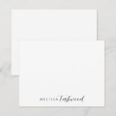 Carte De Correspondance Serif à script monogramme élégant (Devant / Derrière)