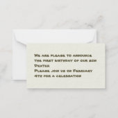 Carte De Correspondance Serpent (Dos)