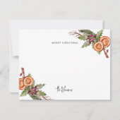 Carte De Correspondance Serre de Noël rustique (Devant)