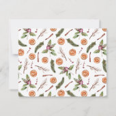 Carte De Correspondance Serre de Noël rustique (Dos)