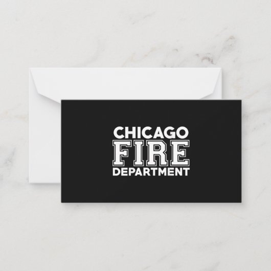 Carte De Correspondance Service des pompiers de Chicago Secourt (Devant)