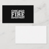 Carte De Correspondance Service des pompiers de Chicago Secourt (Devant / Derrière)