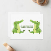 Carte De Correspondance Serviette de plage (Devant/Arrière en situation)