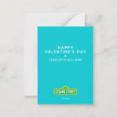 Carte De Correspondance Sesame Street | Cookie Monster je t'aime (Dos)