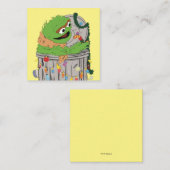 Carte De Correspondance Sesame Street | Noël Oscar le Grincheux (Devant / Derrière)