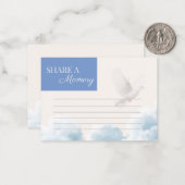 Carte De Correspondance Share A Memory Card (Devant/Arrière en situation)