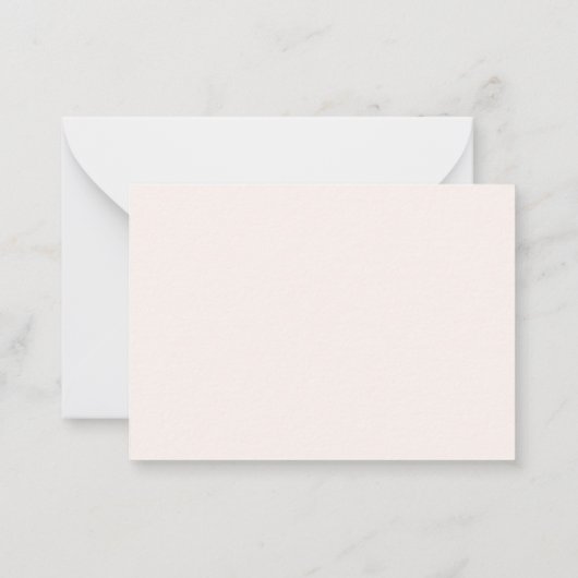 Carte De Correspondance Signature Monogramme manuscrit Script Blu rose (Dos)