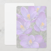 Carte De Correspondance Signe de printemps (Devant / Derrière)
