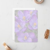 Carte De Correspondance Signe de printemps (Devant/Arrière en situation)