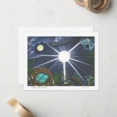 Carte De Correspondance Silence de l'espace sacré (Devant/Arrière en situation)