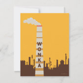 Carte De Correspondance Silhouette de l'usine Wonka (Devant)