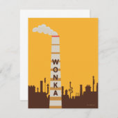 Carte De Correspondance Silhouette de l'usine Wonka (Devant / Derrière)