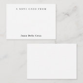 Carte de correspondance simple (Devant / Derrière)