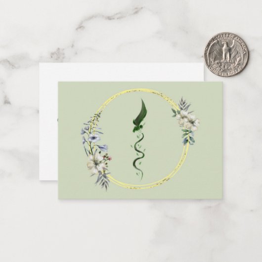 Carte de correspondance simple (Devant/Arrière en situation)