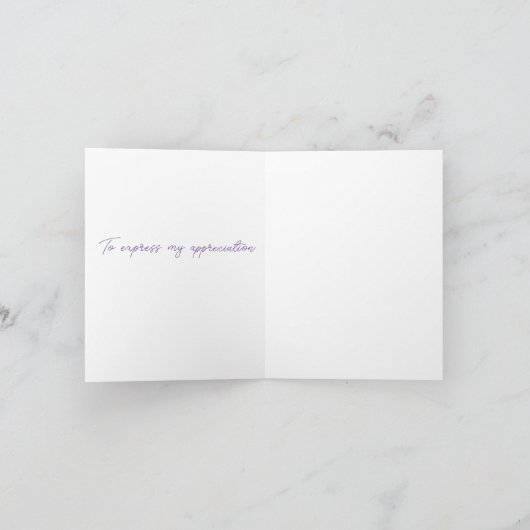 Carte de correspondance simple (Intérieur)