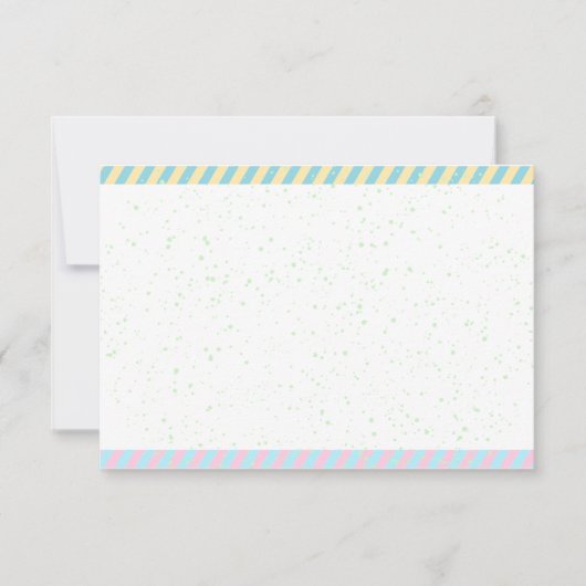 Carte De Correspondance Simple Easter Paint Sprinkles Blank (Devant)