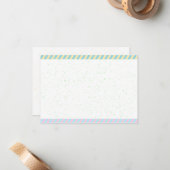 Carte De Correspondance Simple Easter Paint Sprinkles Blank (Devant/Arrière en situation)