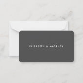 Carte De Correspondance Simple élégant Mariage chic option repas RSVP (Dos)