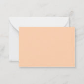 Carte De Correspondance Simple Élégant Mémorial Deuil Céleste (Dos)