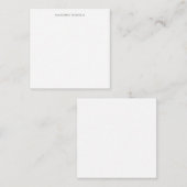 Carte De Correspondance Simple Élégant Moderne (Devant / Derrière)