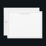 Carte De Correspondance Simple Géométrique Moderne Professionnel Gris Clai<br><div class="desc">Ce design présente une bordure simple inspirée de l'architecture, avec un espace pour un nom/texte en bas. Cliquez sur le bouton personnaliser si vous souhaitez ajuster les éléments de design et/ou modifier davantage le texte ! Des variations de ce design, des couleurs supplémentaires, ainsi que des produits coordonnés sont disponibles...</div>