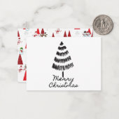 Carte De Correspondance Simple Joyeux Noël (Devant/Arrière en situation)