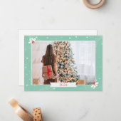 Carte De Correspondance Simple Joyeux Noël photo (Devant/Arrière en situation)