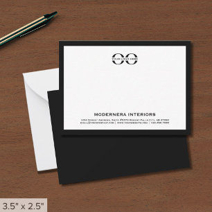 Carte De Correspondance Simple marque Black and White Company