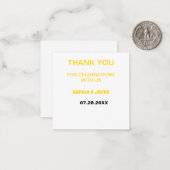 CARTE DE CORRESPONDANCE SIMPLE MERCI (Devant/Arrière en situation)