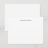 Carte De Correspondance Simple Minimal Professionnel  (Devant / Derrière)