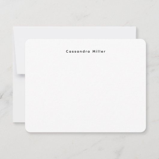 Carte De Correspondance Simple Minimal Professionnel  (Devant)