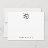 Carte De Correspondance Simple Minimalist Logo Name (Devant)