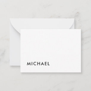 Carte De Correspondance Simple minimaliste élégant classique professionnel