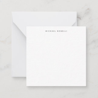 Carte De Correspondance Simple minimaliste simple élégant blanc moderne