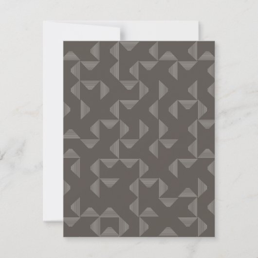 Carte De Correspondance Simple, modern, trendy geometric graphic pattern (Devant)
