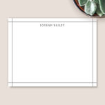 Carte De Correspondance Simple Moderne Professionnel Géométrique Gris Fonc<br><div class="desc">Ce design présente une bordure simple inspirée de l'architecture, avec un espace pour un nom/texte en bas. Cliquez sur le bouton personnaliser si vous souhaitez ajuster les éléments de design et/ou modifier davantage le texte ! Des variations de ce design, des couleurs supplémentaires, ainsi que des produits coordonnés sont disponibles...</div>
