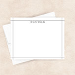Carte De Correspondance Simple Noir Blanc Géométrique Moderne<br><div class="desc">Cette conception est basée sur une bordure simple d'inspiration architecturale, avec un espace pour un nom/texte sur le fond. Cliquez sur le bouton personnaliser si vous souhaitez ajuster les éléments de conception et/ou modifier le texte ! Des variantes de ce design, des couleurs supplémentaires, ainsi que des produits de coordination...</div>