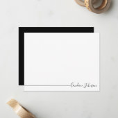 Carte De Correspondance Simple Personnalisé (Devant/Arrière en situation)