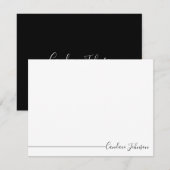 Carte De Correspondance Simple Personnalisé (Devant / Derrière)