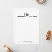 Carte de correspondance simple pour la marque de l (Devant/Arrière en situation)