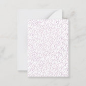 Carte De Correspondance Simple Purple Heart Classroom Valentine's Day Card (Dos)