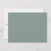 Carte De Correspondance Simple Rustique Depuis Le Bureau De Feuillage Vert (Dos)
