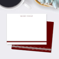 Simple Trois Bandes Dard Rouge Gris Papeterie Homm