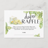 Carte De Correspondance Sip and See Diaper Raffle Card (Devant)
