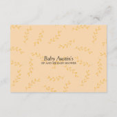 Carte De Correspondance Sip and See Diaper Raffle Card (Dos)