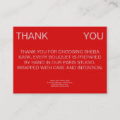 Carte De Correspondance Sirocco Thank You Card (Devant)