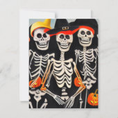 Carte De Correspondance Skeletons d'Halloween (Devant)