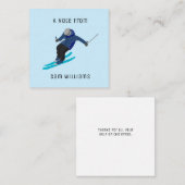 Carte De Correspondance Ski (Devant / Derrière)